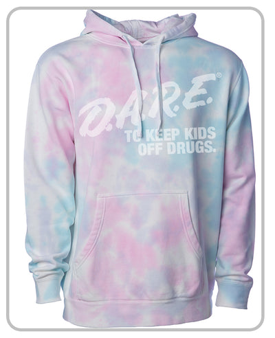 D.A.R.E. Tie Dyed (Cotton Candy) Hoodie - Unisex